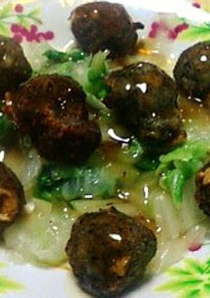 ゴマ麩団子の甘酢あんかけ-レシピのメイン写真