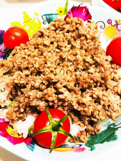簡単牛挽肉のそぼろ丼-レシピのメイン写真