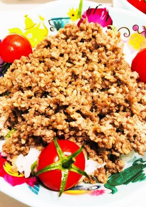 簡単牛挽肉のそぼろ丼-レシピのメイン写真