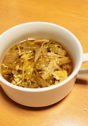 ヤーコンと白菜のサンラータン-レシピのメイン写真
