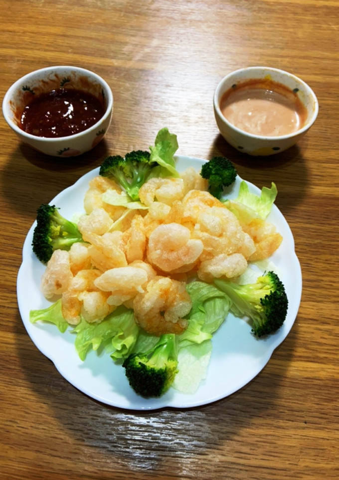 エビの唐揚げ　2種のソース添え-レシピのメイン写真