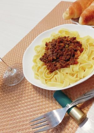 鹿肉とキムチのボロネーゼ-レシピのメイン写真