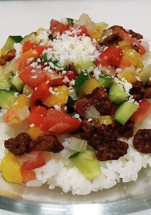 犬ご飯　ビッツでタコライス-レシピのメイン写真