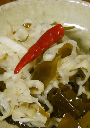 手作り切り干し大根とわかめの甘酢漬け-レシピのメイン写真