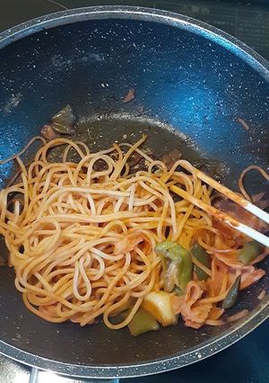 我が家にんにくナポリタン-レシピのメイン写真