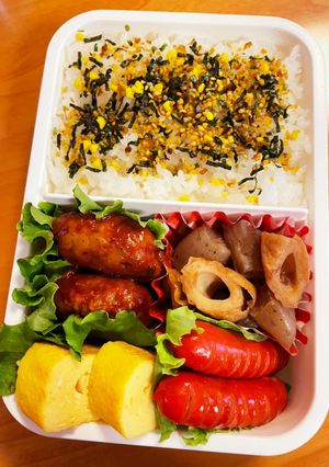 ちくわとこんにゃくの炒り煮弁当-レシピのメイン写真