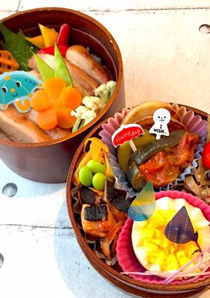 雨月4 照り焼きチキン弁当-レシピのメイン写真