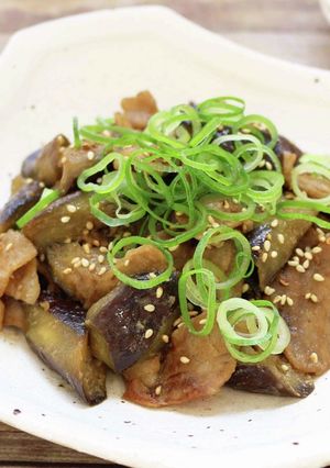 臨醐山黒酢で減塩!なすと豚肉のみそ炒め-レシピのメイン写真