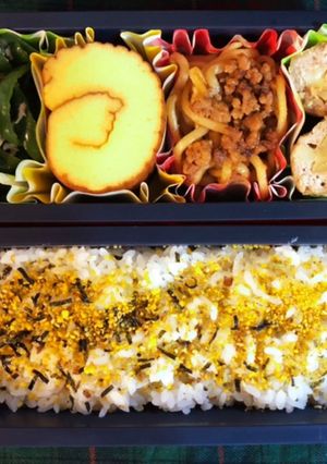 高校生弁当日記（残り物処分弁当編）-レシピのメイン写真