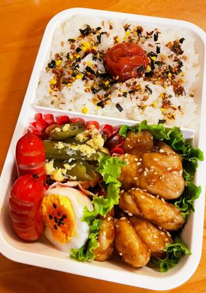 鶏もも肉の照り焼き弁当（覚え書き）-レシピのメイン写真