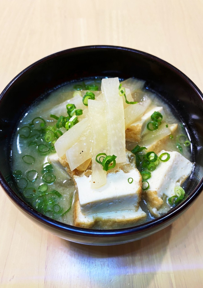大根と厚揚げの味噌汁-レシピのメイン写真
