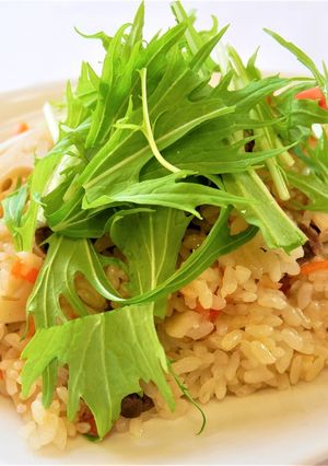 れんこんのプロフ風炊き込みご飯-レシピのメイン写真