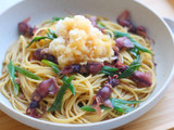 ホタルイカの和風ぽん酢パスタ