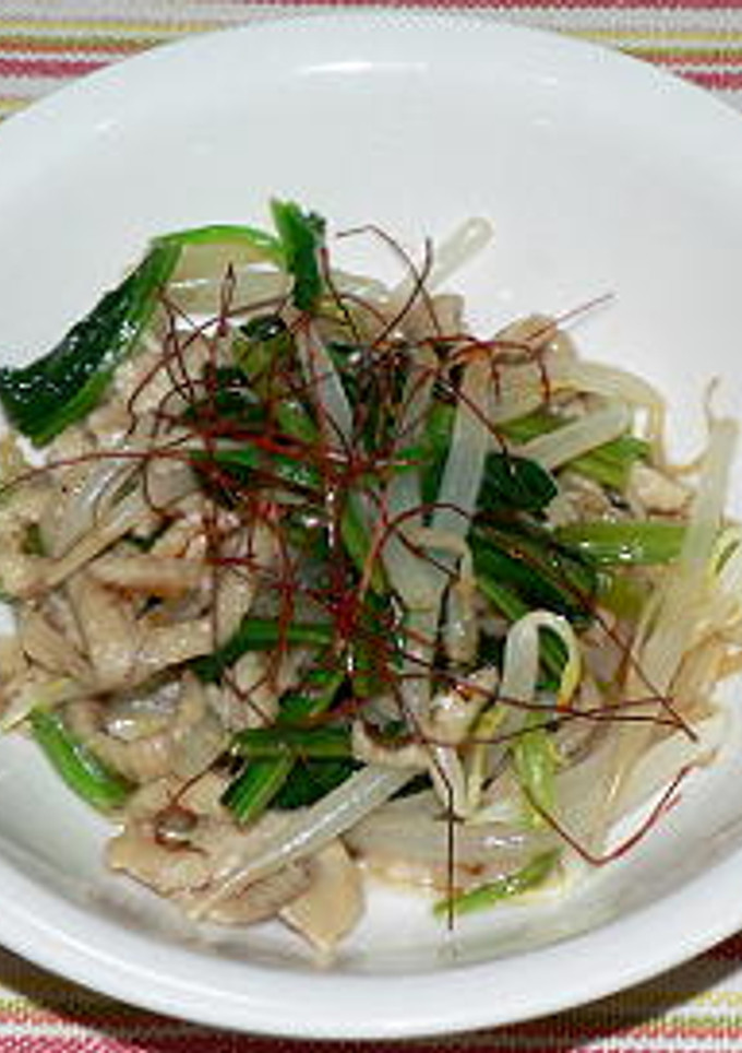 鶏皮ともやしの中華風和えもの-レシピのメイン写真