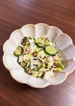 簡単!我が家の海苔酢和え風サラダ-レシピのメイン写真