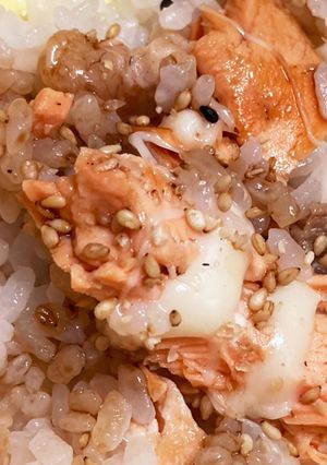 さけるチーズと鮭で！しゃけチーご飯-レシピのメイン写真