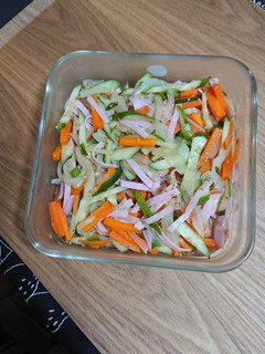 野菜とハムのめんつゆ仕立ての中華風。-レシピのメイン写真