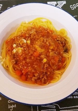 野菜たっぷりミートソーススパゲッティ-レシピのメイン写真