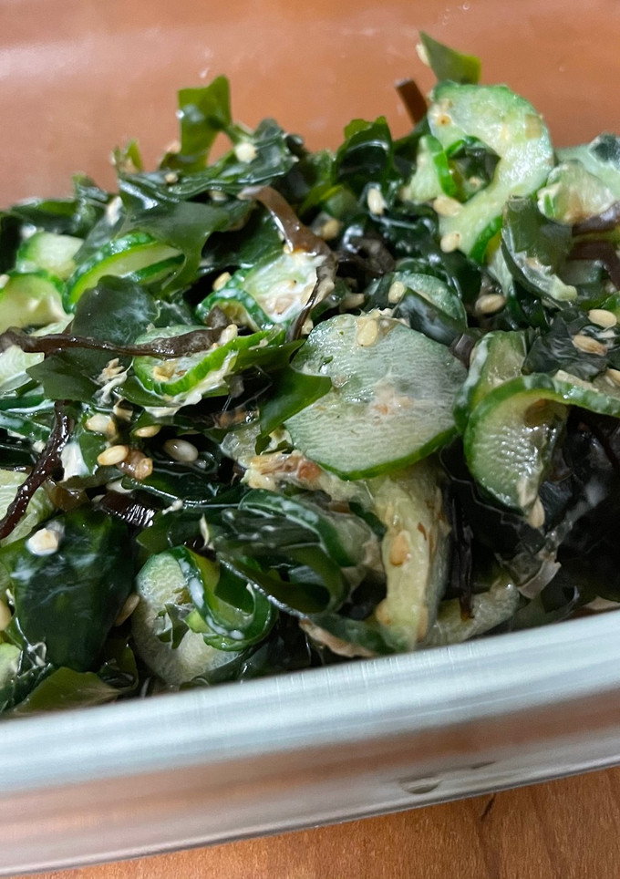 わかめときゅうりのかつお節塩昆布あえ-レシピのメイン写真