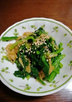 ほうれん草のなめ茸あえ-レシピのメイン写真