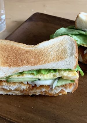 フィレオフィッシュ風タルタルホットサンド-レシピのメイン写真