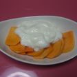 体の中からキレイに♪柿ヨーグルト朝ごはん