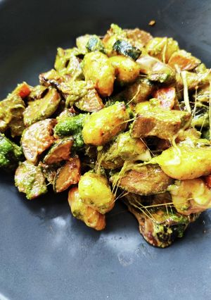 焼き野菜のジェノベーゼニョッキ-レシピのメイン写真