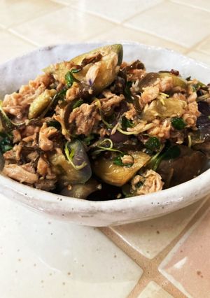 【覚書】ナスとツナの塩昆布和え-レシピのメイン写真