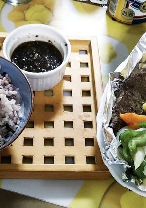 ヘルシオで作るビフテキのパイナップルのせ-レシピのメイン写真