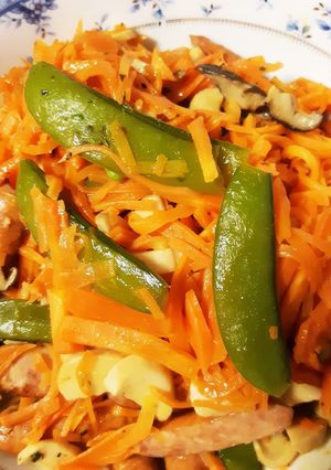 スナップえんどうとにんじんのコンソメ炒め-レシピのメイン写真