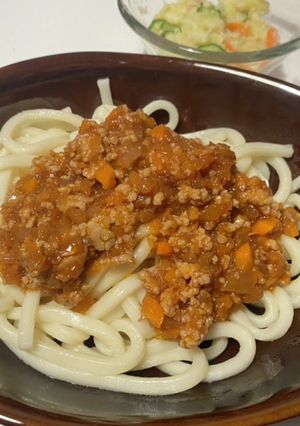 ミートうどん-レシピのメイン写真