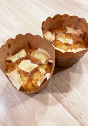 マシュマロキャラメルカップケーキ-レシピのメイン写真