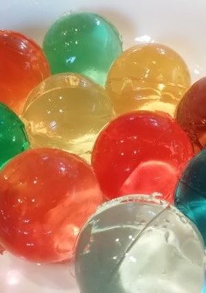 夏に涼し気!超簡単!レインボー九龍球!-レシピのメイン写真