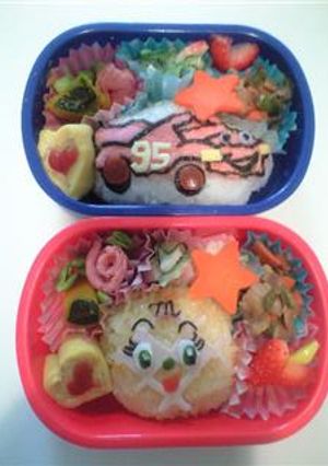 メロンパンナちゃんのキャラ弁♪-レシピのメイン写真