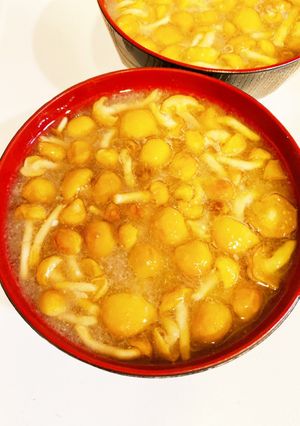 簡単すぎる◎なめこのお味噌汁-レシピのメイン写真