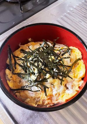 鶏皮の親子丼-レシピのメイン写真