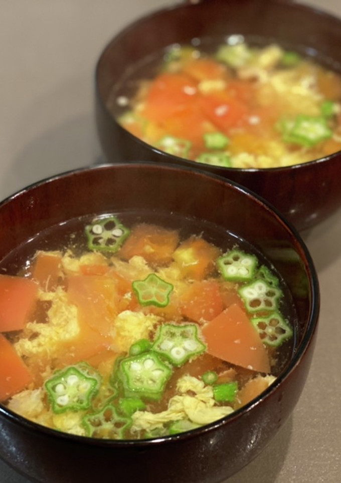 トマトとオクラと卵の中華スープ#12-レシピのメイン写真