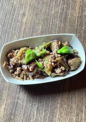 鮮度こうじみそで茄子ピーマンの肉みそ炒め-レシピのメイン写真
