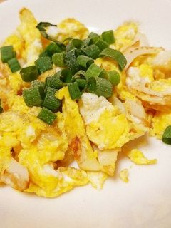 ズボラな炒り卵~ちくわver-レシピのメイン写真