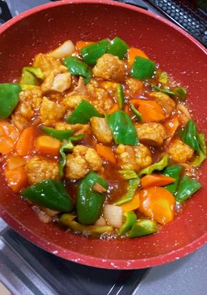 フライパン1つ!!唐揚げで簡単酢鶏-レシピのメイン写真