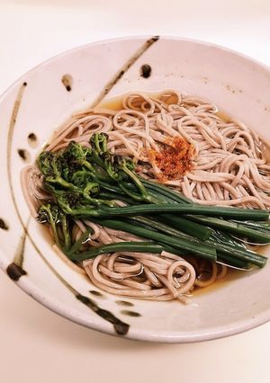 ◇旬の山菜わらびの温かいお蕎麦(^^)◇-レシピのメイン写真