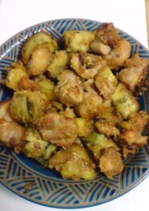さつま芋と鶏肉の味噌炒め-レシピのメイン写真