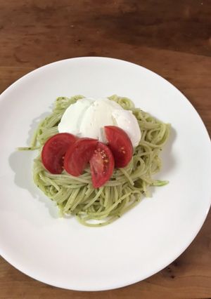 簡単カプレーゼスパゲティ-レシピのメイン写真
