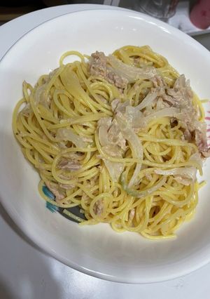 保育園メニュー再現！ツナマヨパスタ-レシピのメイン写真