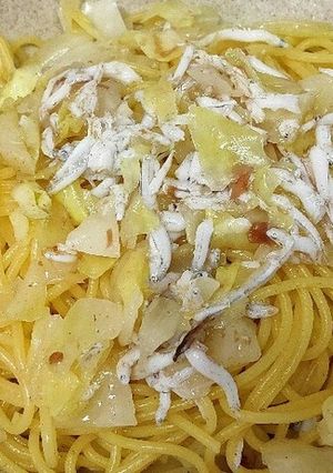 しらすとキャベツの梅パスタ-レシピのメイン写真