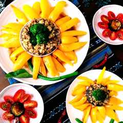 รูปของ 夏野菜で元気！華やぐお花プレート