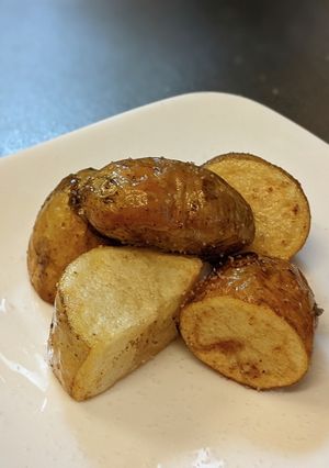 我が家のクズ芋料理　揚げいも-レシピのメイン写真