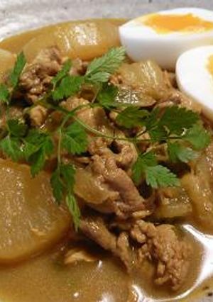 酒の肴にも！白菜と大根と豚肉のカレー煮♪-レシピのメイン写真