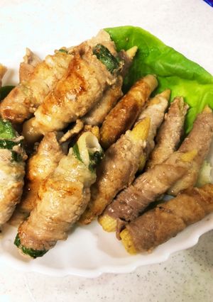ヤングコーンの肉巻き-レシピのメイン写真