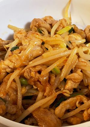 豚こまもやしのちょいピリ炒め-レシピのメイン写真